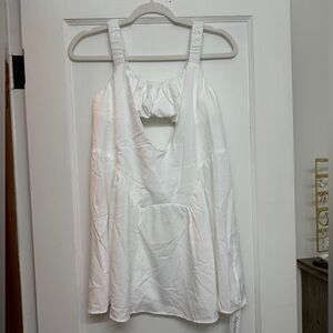 White athletic tennis dress